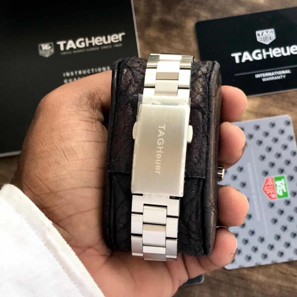 TAG Heuer Aquaracer Calibre 7 GMT Automatic Watch with Blue and Black Bezel, Stainless Steel Bracelet
