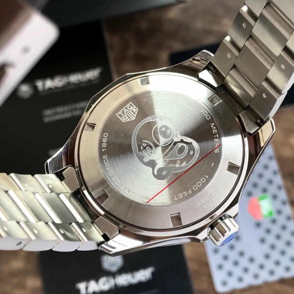 TAG Heuer Aquaracer Calibre 7 GMT Automatic Watch with Blue and Black Bezel, Stainless Steel Bracelet