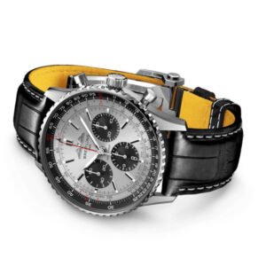 Breitling 1884 chronograph grey dial automatic watch for mens
