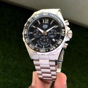 Tag Heuer Formula 1 Speed Watch Chronograph Black Dial & Date Swiss Made Silver Watch for Men